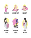 Star Design Silky Soft Bamboo cotton Breathable Muslin Swaddle 120x120cm